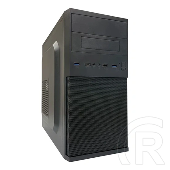 LC Power LC-2004MB-V3-ON (Micro-ATX, 3x 3,5" HDD, 2x 2,5" HDD/SSD, 1x 5,25", USB-C, 2x USB-A, fekete)