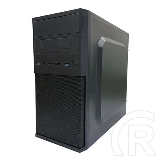 LC Power LC-2004MB-V3-ON (Micro-ATX, 3x 3,5" HDD, 2x 2,5" HDD/SSD, 1x 5,25", USB-C, 2x USB-A, fekete)