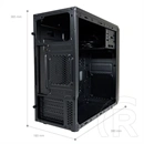 LC Power LC-2017MB-ON (micro torony, Micro-ATX, fekete)