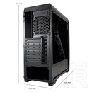 LC Power LC-700B-ON 700B Hexagon (ATX, ablakos, fekete)