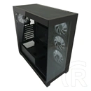 LC Power LC-715B-ON Seamless_X (midi torony, ATX, ablakos, fekete)