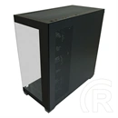 LC Power LC-715B-ON Seamless_X (midi torony, ATX, ablakos, fekete)