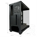 LC Power LC-715B-ON Seamless_X (midi torony, ATX, ablakos, fekete)