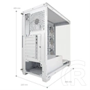 LC Power LC-715W-ON Seamless Pale X (midi torony, ATX, ablakos, fehér)