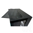 LC Power LC-809B-ON Dark Storm X (midi torony, E-ATX, ablakos, ARGB, fekete)