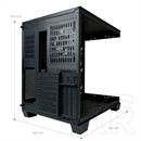 LC Power LC-809B-ON Dark Storm X (midi torony, E-ATX, ablakos, ARGB, fekete)