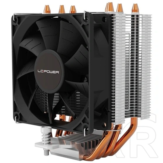 LC Power LC-CC-95-V2 CPU hűtő (92 mm, PWM, 600-2200 rpm, 165 W TDP, 4x6 mm heatpipe)