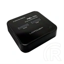 LC Power LC-DOCK-M2-NVME-V2 dokkoló (2x M.2 NVMe, M-Key/B+M, USB-C 3.2 Gen2 10Gbps, offline klónozás, külső 5V/3A)