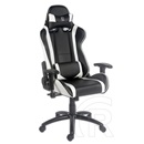 LC Power LC-GC-2 Gaming szék (fekete-fehér)