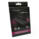 LC Power LC-HUB-U3-4-C USB hub (2x USB-A, 2x USB-C, 1x USB-C tápellátás, USB 3.2 Gen2x1 10 Gb/s)