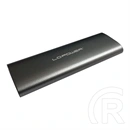 LC Power LC-M2-C-MULTI-2 külső ház (M.2, NVMe, SATA, USB-C, USB 3.2 Gen 2, antracit)