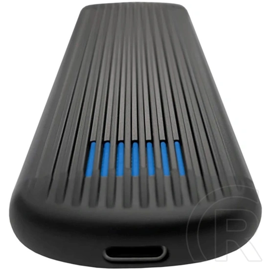 LC Power LC-M2-C-NVME-2X2-RAID külső ház (M.2, NVMe, USB-C 3.2 Gen 2x2, RAID 0/1/LARGE, fekete)