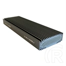 LC Power LC-M2-C-NVME-3 külső ház (M.2, NVMe, USB 3.2 Gen 2, USB-C, antracitszürke)