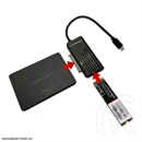 LC Power USB-C > SATA és NVMe átalakító LC-ADA-USB-SATA-NVME (2,5"/3,5" SATA, M.2 2230/2242/2260/2280, M- és B+M key)
