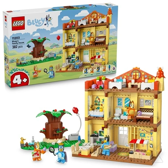 LEGO® Bluey: Bluey családi háza, játékkészlet, otthonépítőszett 11203