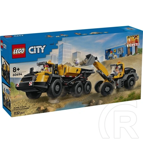 LEGO® City Big Vehicles Homlokrakodó és billenőplatós teherautó 60494