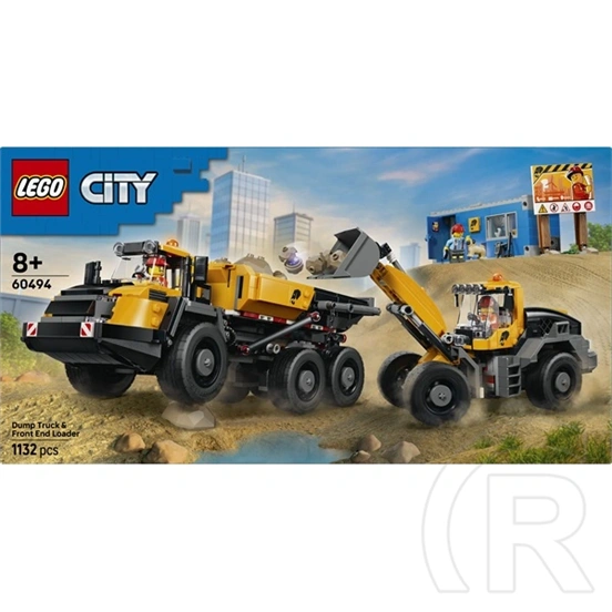 LEGO® City Big Vehicles Homlokrakodó és billenőplatós teherautó 60494