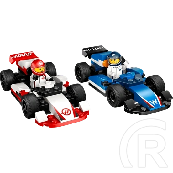LEGO® City F1®-es Williams Racing és Haas F1® versenyautók, járműves játékszett 60464