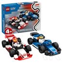 LEGO® City F1®-es Williams Racing és Haas F1® versenyautók, járműves játékszett 60464