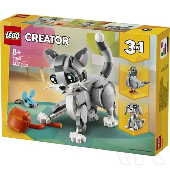 LEGO® Creator 3 az 1-ben Játékos cica, játék állatos szett 31163
