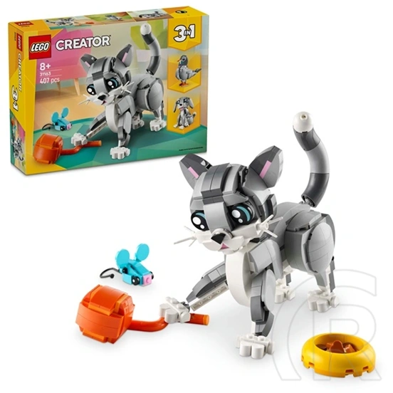 LEGO® Creator 3 az 1-ben Játékos cica, játék állatos szett 31163