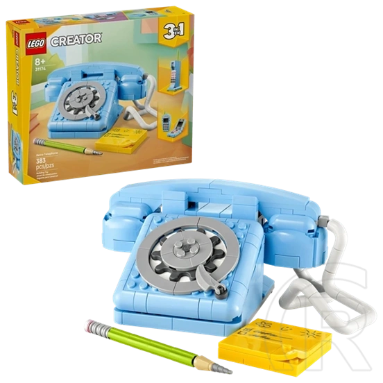LEGO® Creator 3 az 1-ben Retró telefon, nosztalgikus és vintage játék telefon 31174