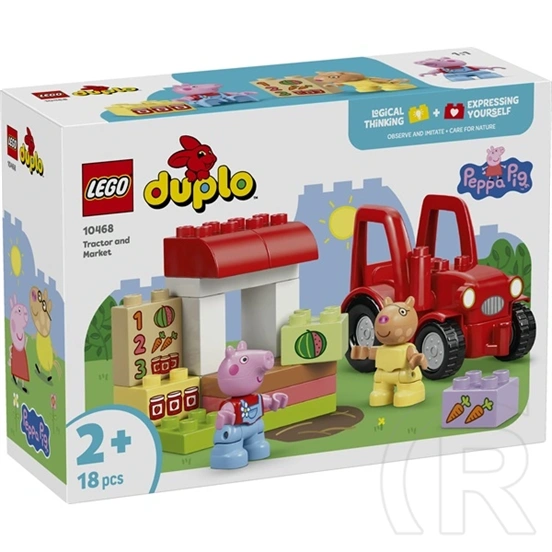 LEGO® DUPLO® Peppa malac Traktor és piac építőkészlet 10468