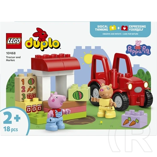 LEGO® DUPLO® Peppa malac Traktor és piac építőkészlet 10468