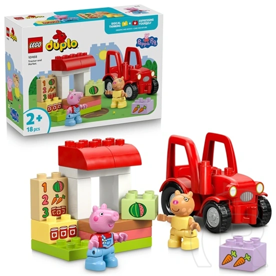 LEGO® DUPLO® Peppa malac Traktor és piac építőkészlet 10468