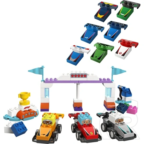 LEGO® DUPLO® Városi kalandok F1® versenyautók és pilóták, építőjáték a családi szórakozáshoz 10445