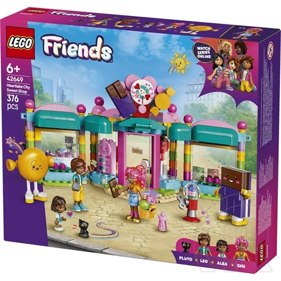 LEGO® Friends Heartlake City édességbolt, történetmesélős játék izgalmas szituációkkal 42649