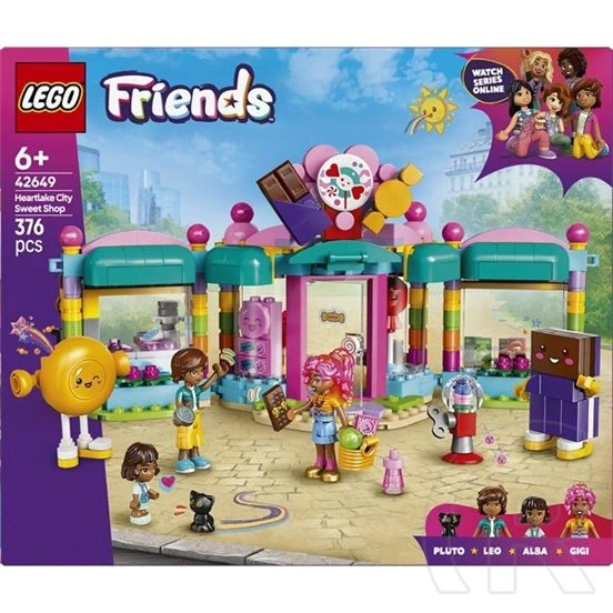 LEGO® Friends Heartlake City édességbolt, történetmesélős játék izgalmas szituációkkal 42649
