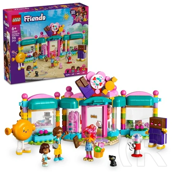 LEGO® Friends Heartlake City édességbolt, történetmesélős játék izgalmas szituációkkal 42649