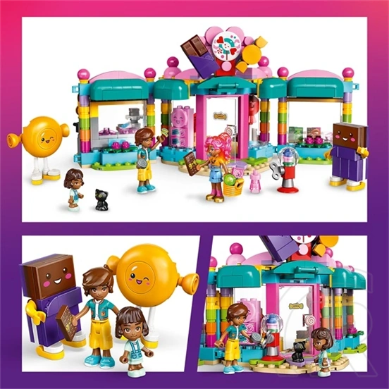 LEGO® Friends Heartlake City édességbolt, történetmesélős játék izgalmas szituációkkal 42649