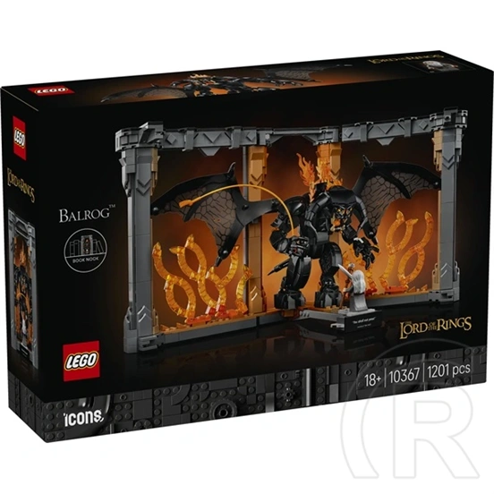 LEGO® Icons Könyvkuckó: A Gyűrűk Ura: Balrog™, dekorációs szett a könyvespolcra 10367