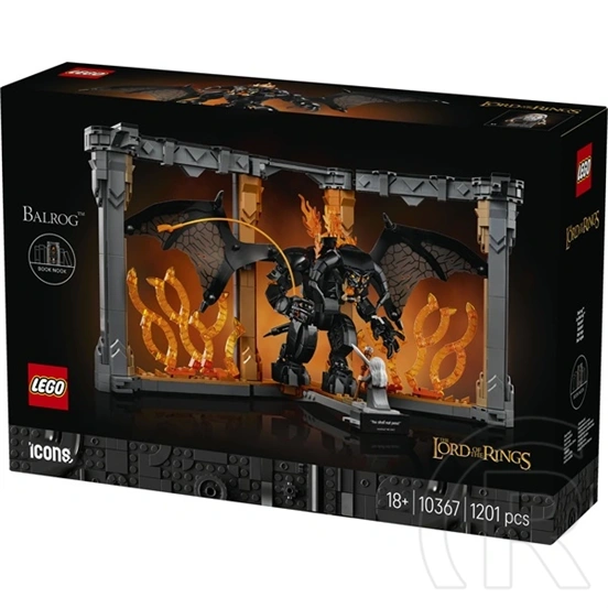 LEGO® Icons Könyvkuckó: A Gyűrűk Ura: Balrog™, dekorációs szett a könyvespolcra 10367