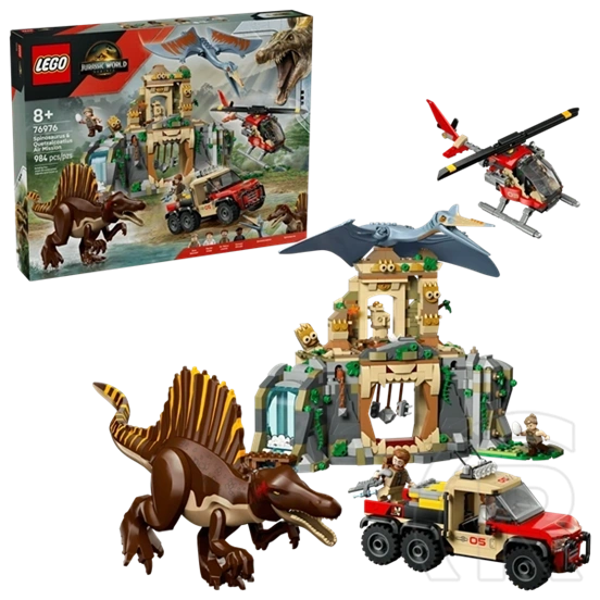 LEGO® Jurassic World Spinosaurus és Quetzalcoatlus, légi küldetés, dinoszauruszjáték 76976