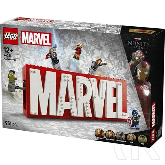 LEGO® Marvel: MARVEL logó és minifigurák, gyűjthető és megépíthető szett 76313