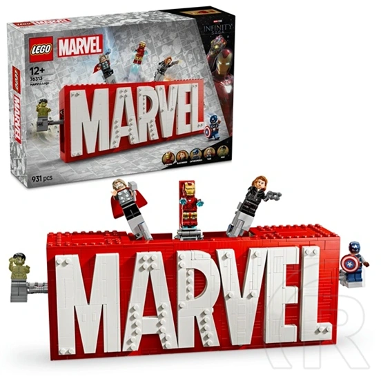 LEGO® Marvel: MARVEL logó és minifigurák, gyűjthető és megépíthető szett 76313