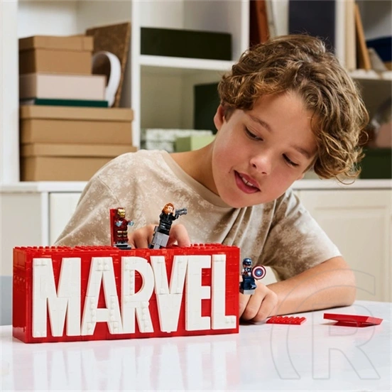 LEGO® Marvel: MARVEL logó és minifigurák, gyűjthető és megépíthető szett 76313