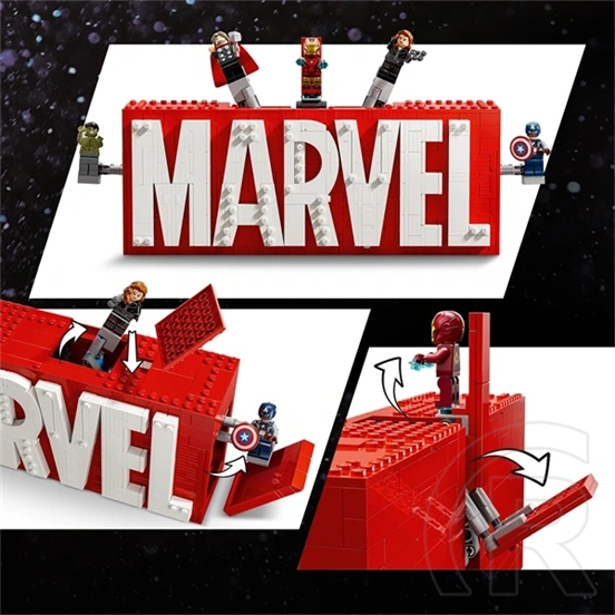 LEGO® Marvel: MARVEL logó és minifigurák, gyűjthető és megépíthető szett 76313
