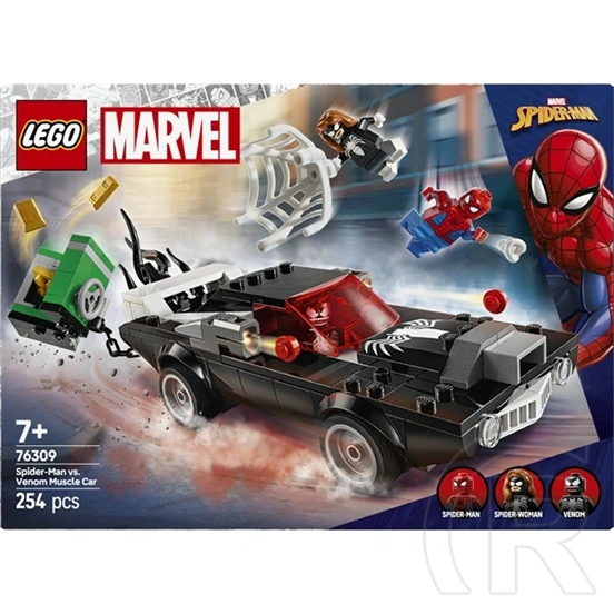 LEGO® Marvel Pókember vs. Venom sportautója, szett megépíthető játék járművel 76309