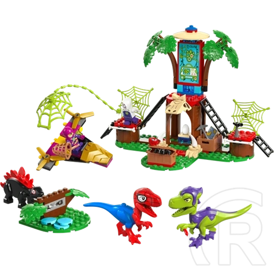 LEGO® Marvel Póki és csodálatos barátai Pókember és Gobby raptorcsatája a lombház főhadiszálláson 11200