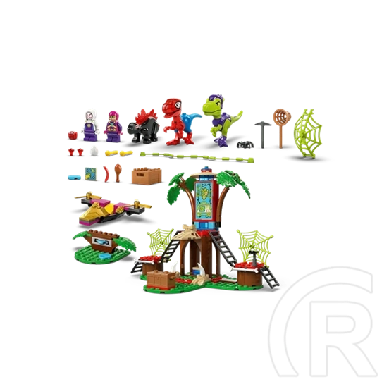 LEGO® Marvel Póki és csodálatos barátai Pókember és Gobby raptorcsatája a lombház főhadiszálláson 11200