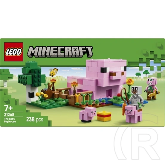LEGO® Minecraft® A kismalac háza, állatos gamer-építőjáték gyerekeknek 21268