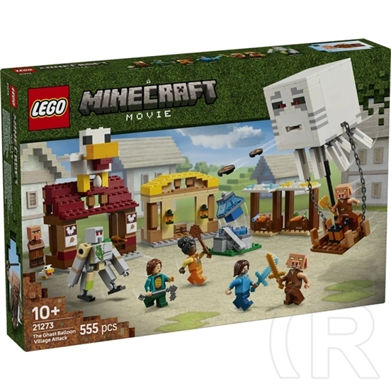 LEGO® Minecraft® A szellemléghajó és falutámadás, ajándék játék gamereknek, gyermekeknek 21273