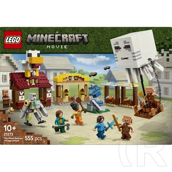 LEGO® Minecraft® A szellemléghajó és falutámadás, ajándék játék gamereknek, gyermekeknek 21273