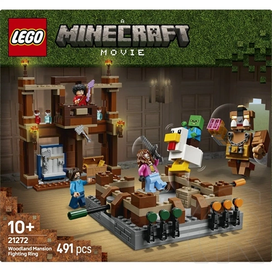 LEGO® Minecraft® Küzdőtér az erdei háznál, gamerjáték mobfigurákkal 21272