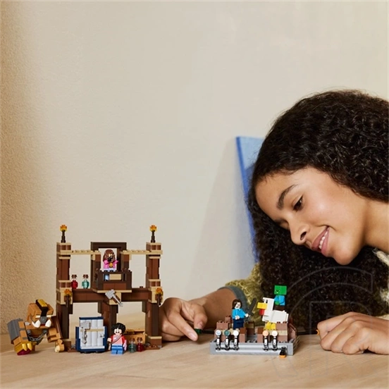 LEGO® Minecraft® Küzdőtér az erdei háznál, gamerjáték mobfigurákkal 21272