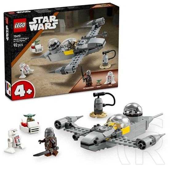 LEGO® Star Wars™ Mando és Grogu N1-es vadászgépe, építőjáték 75410